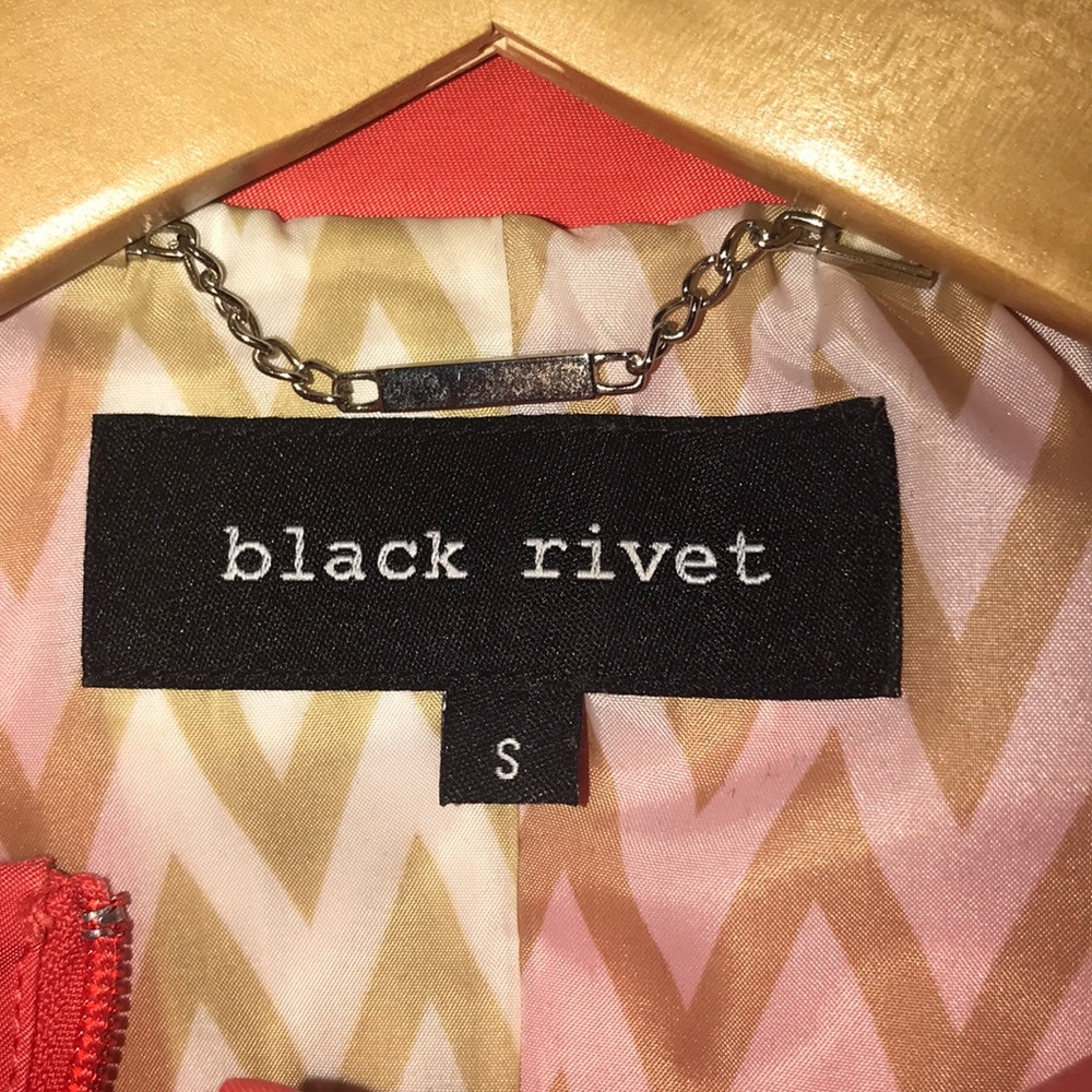 Black rivet trench coat - Picture 3 of 3